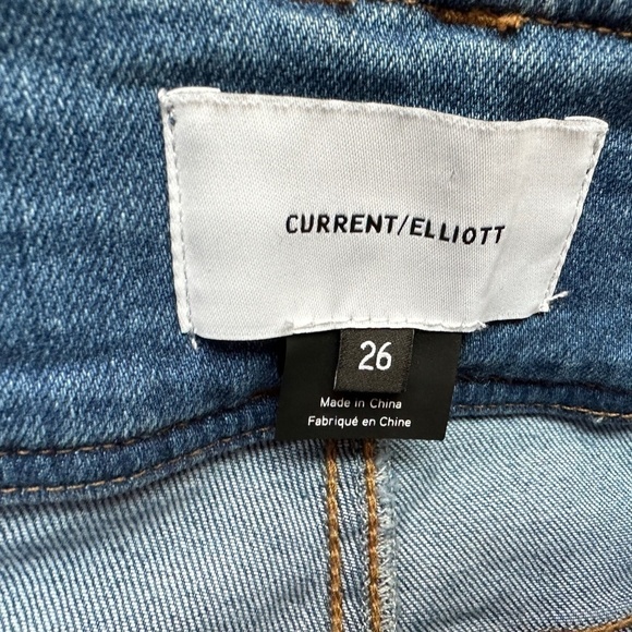 New CURRENT ELLIOT 3 Buttons/ Zip Closure Hight Rise Skinny Jeans Women's Sz 26 - Picture 10 of 11